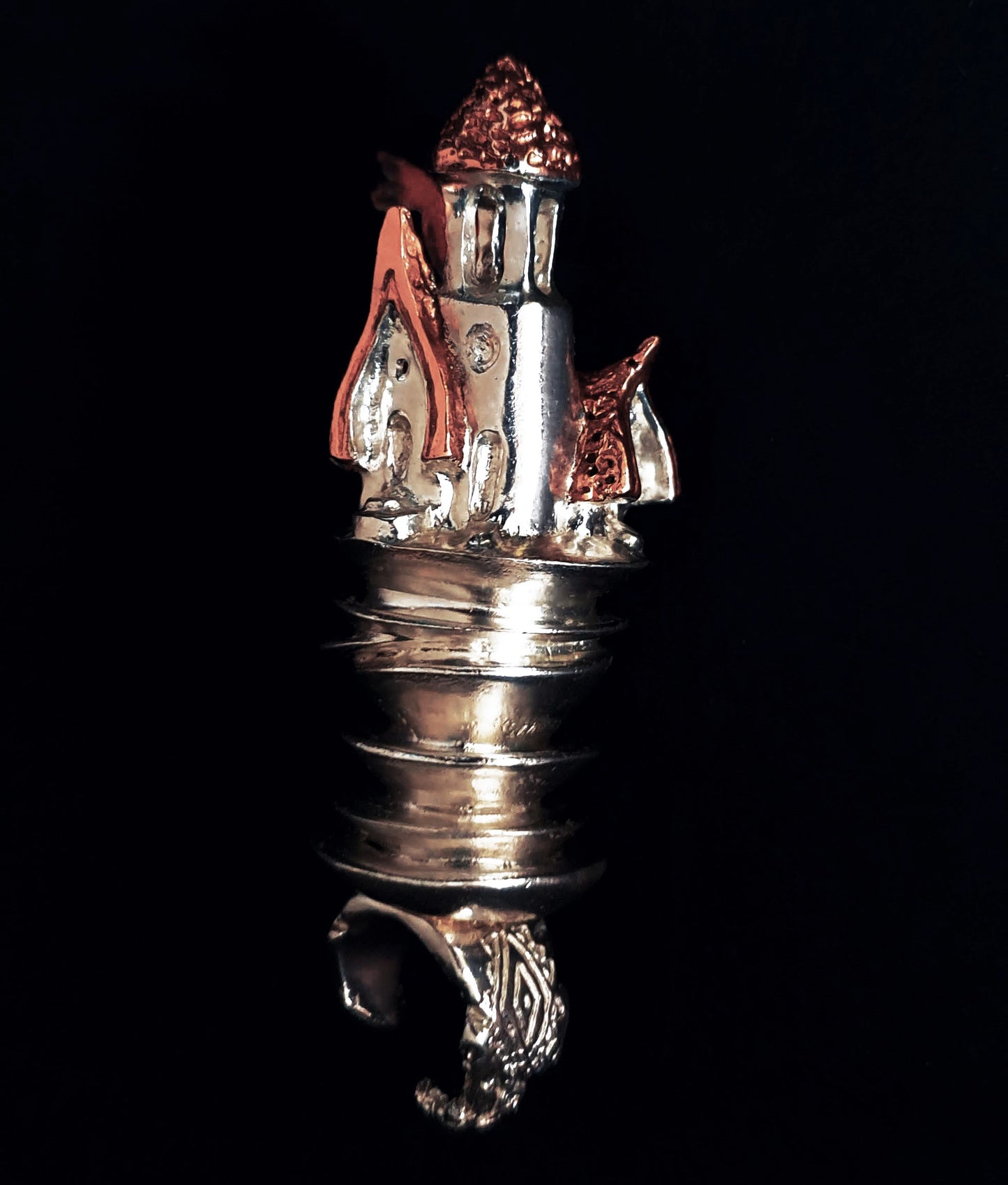 Cottage on Fire on a Mountain of Dishes ring