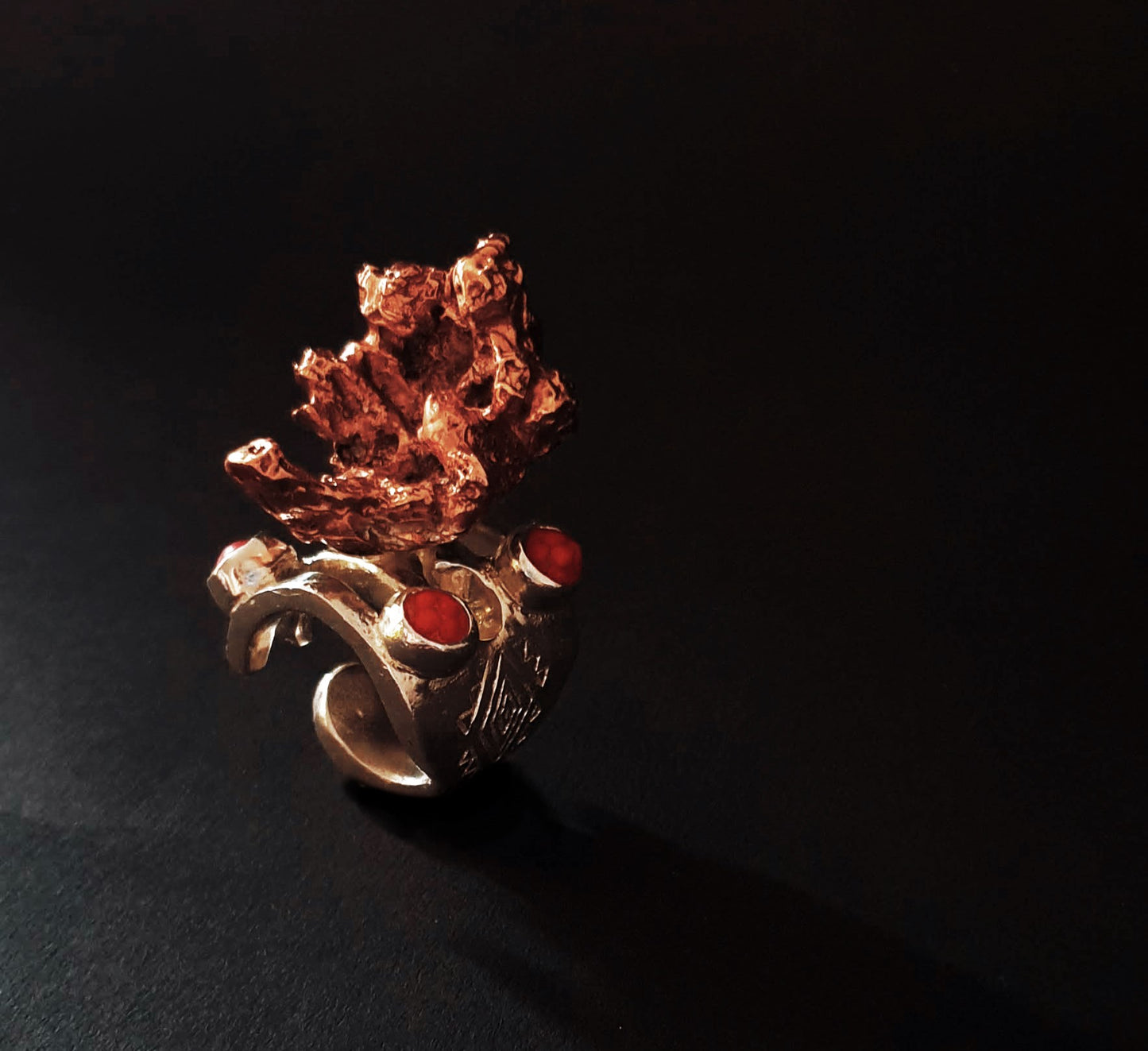 Lettuce in Bear Trap ring