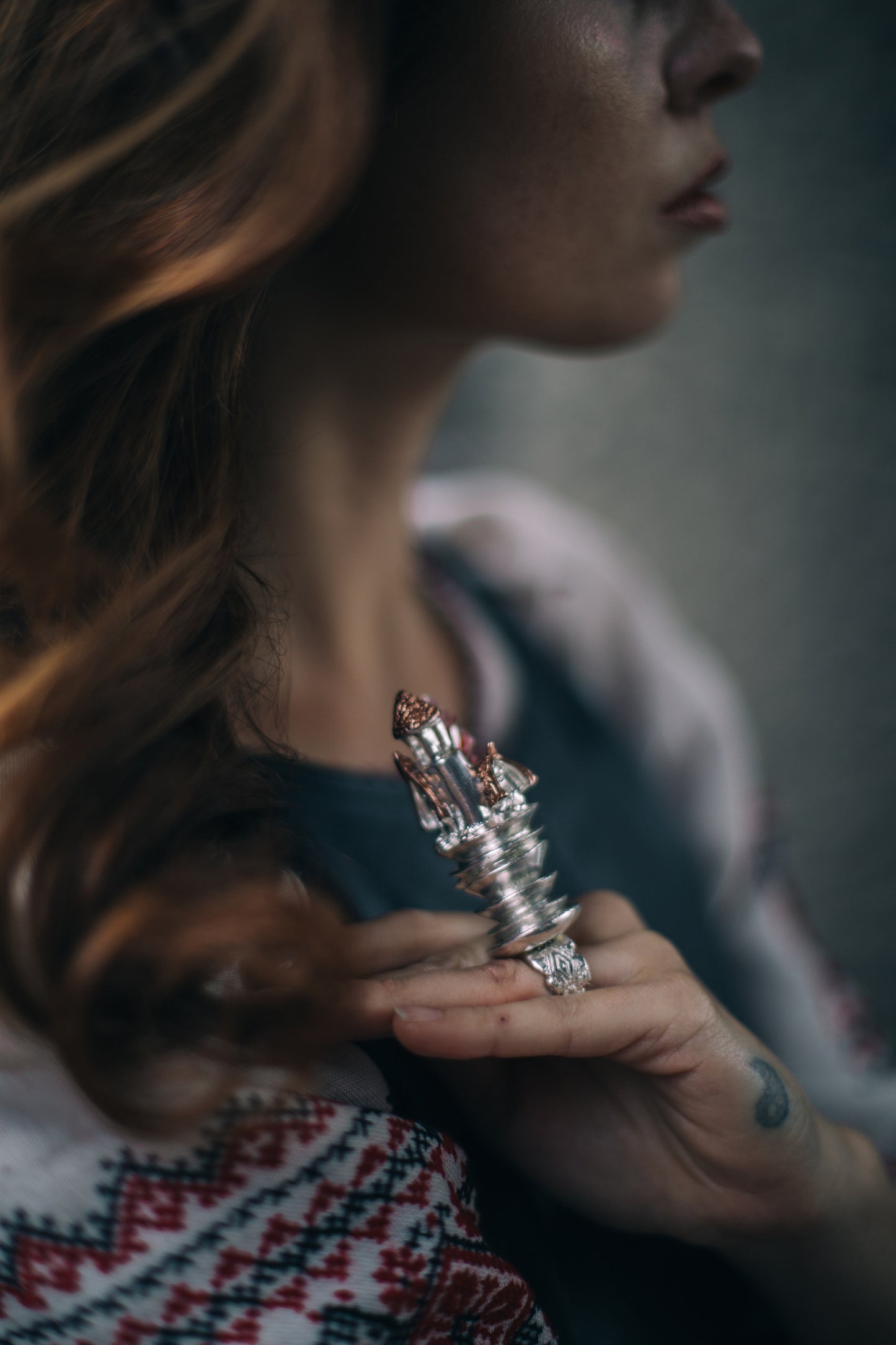Cottage on Fire on a Mountain of Dishes ring