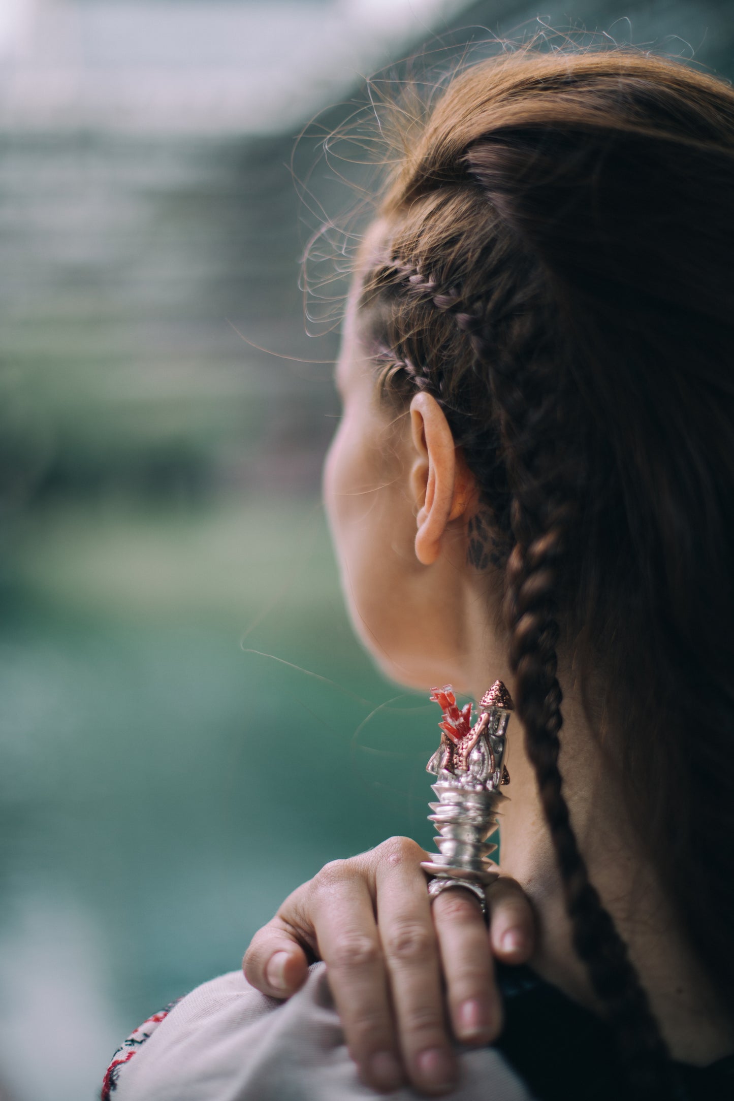 Cottage on Fire on a Mountain of Dishes ring