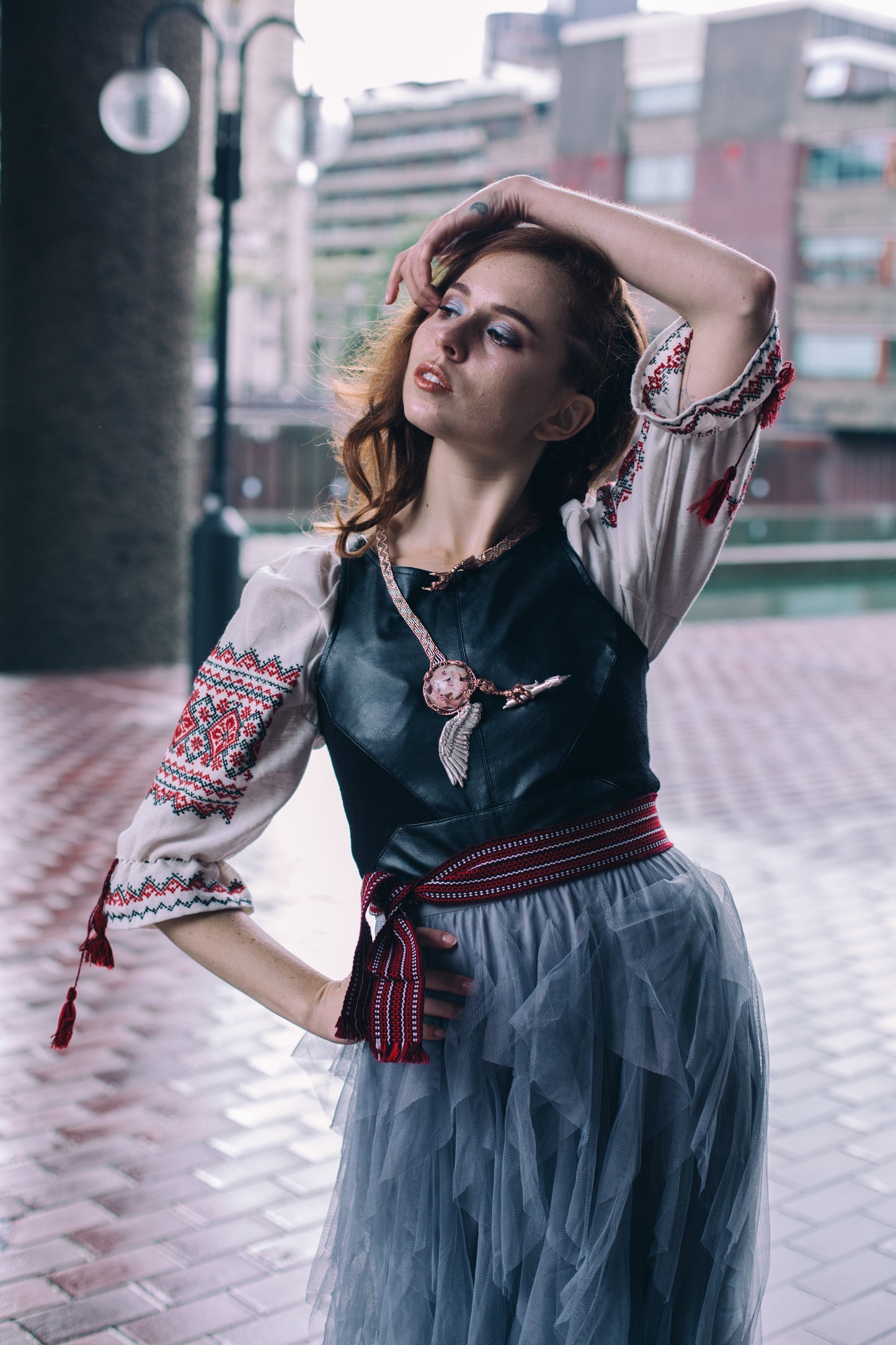 Bird Behind the Moon necklace