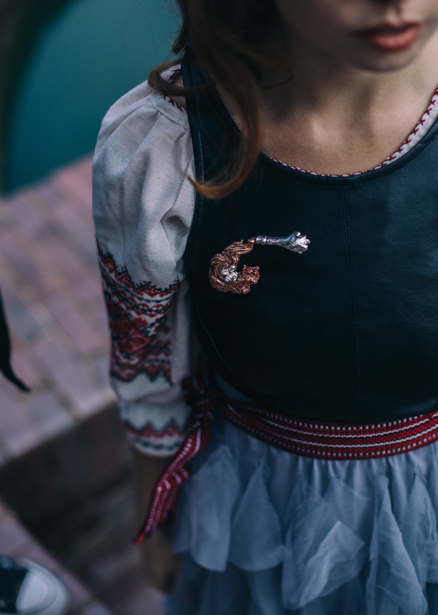 Rivers of Wine and Mountains of Bread brooch