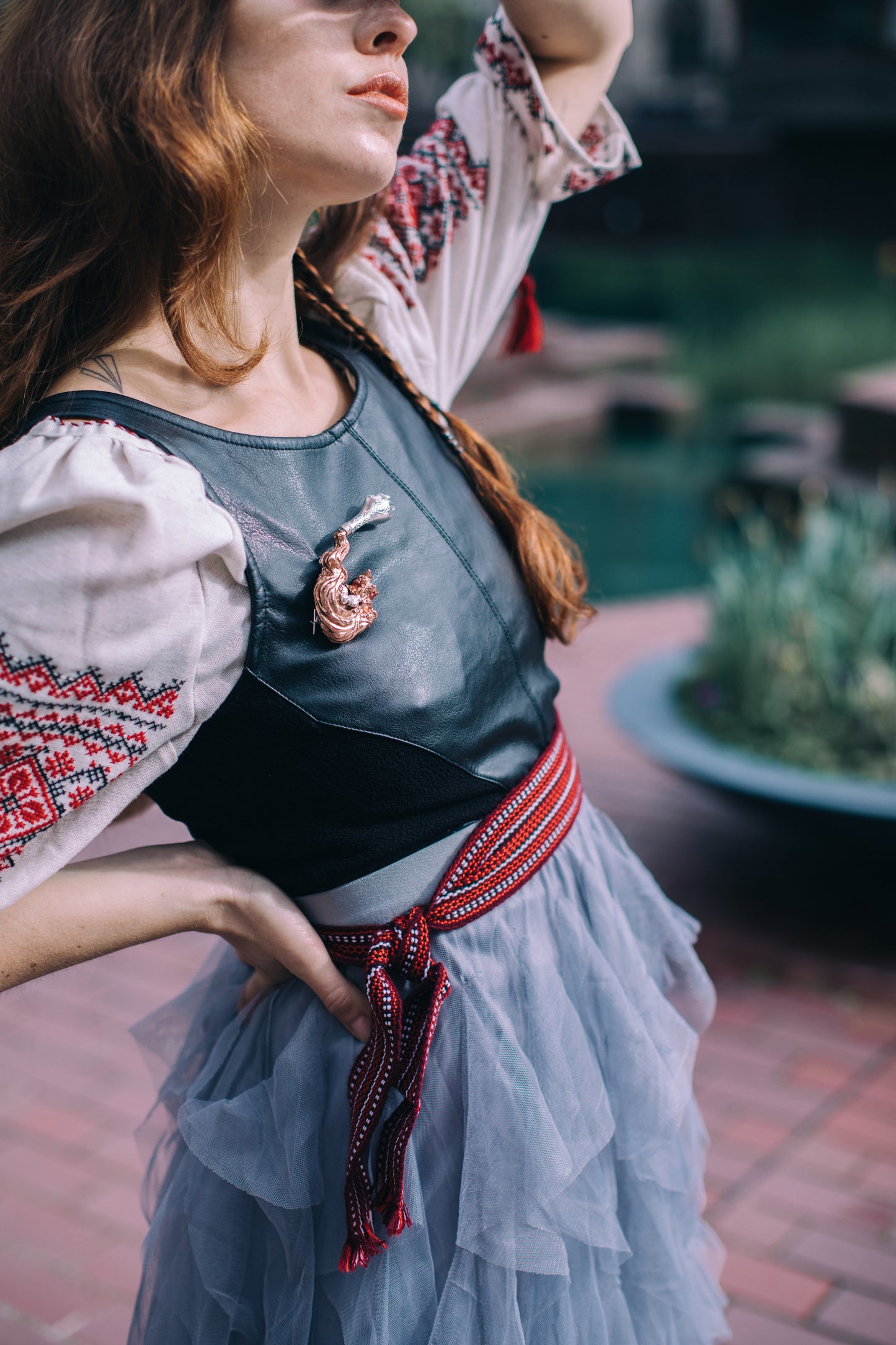Rivers of Wine and Mountains of Bread brooch