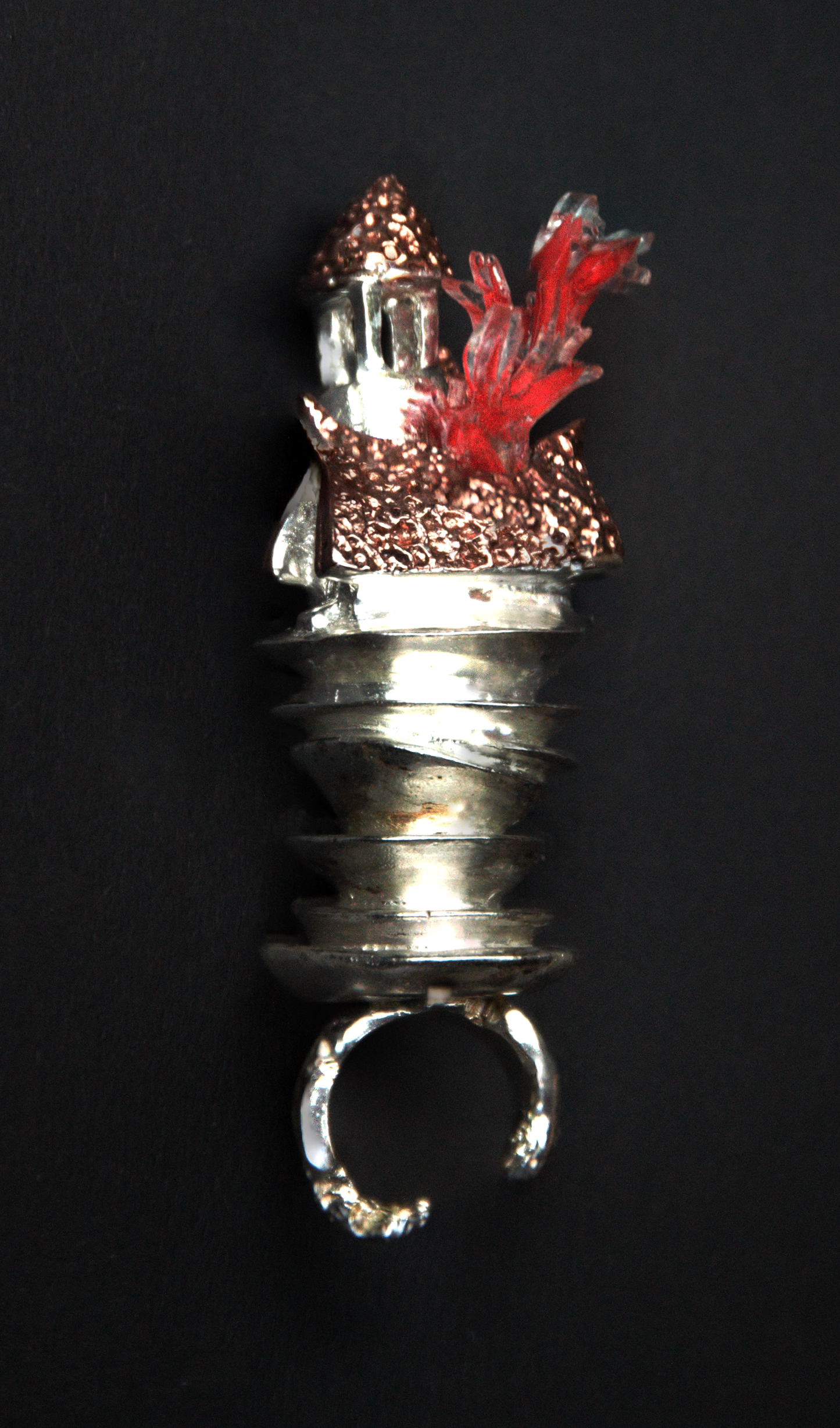 Cottage on Fire on a Mountain of Dishes ring